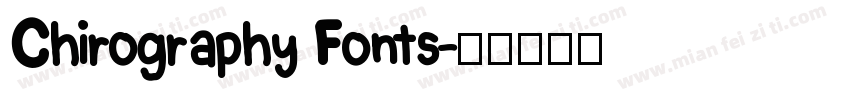 Chirography Fonts字体转换